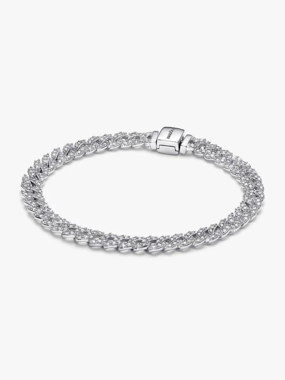 Pandora Pavé Cuban Chain Bracelet
